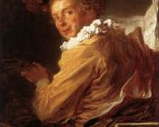 让 奥诺雷 弗拉戈纳尔 : Man Playing an Instrument